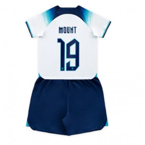 England Mason Mount #19 babykläder Hemmatröja barn VM 2022 Korta ärmar (+ Korta byxor)